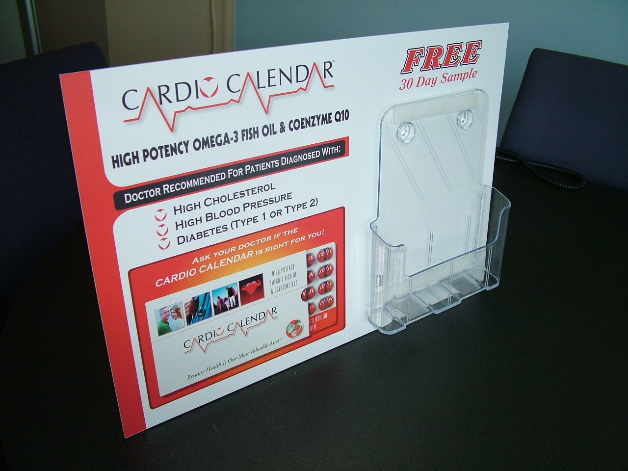 custom brochure holder table top display