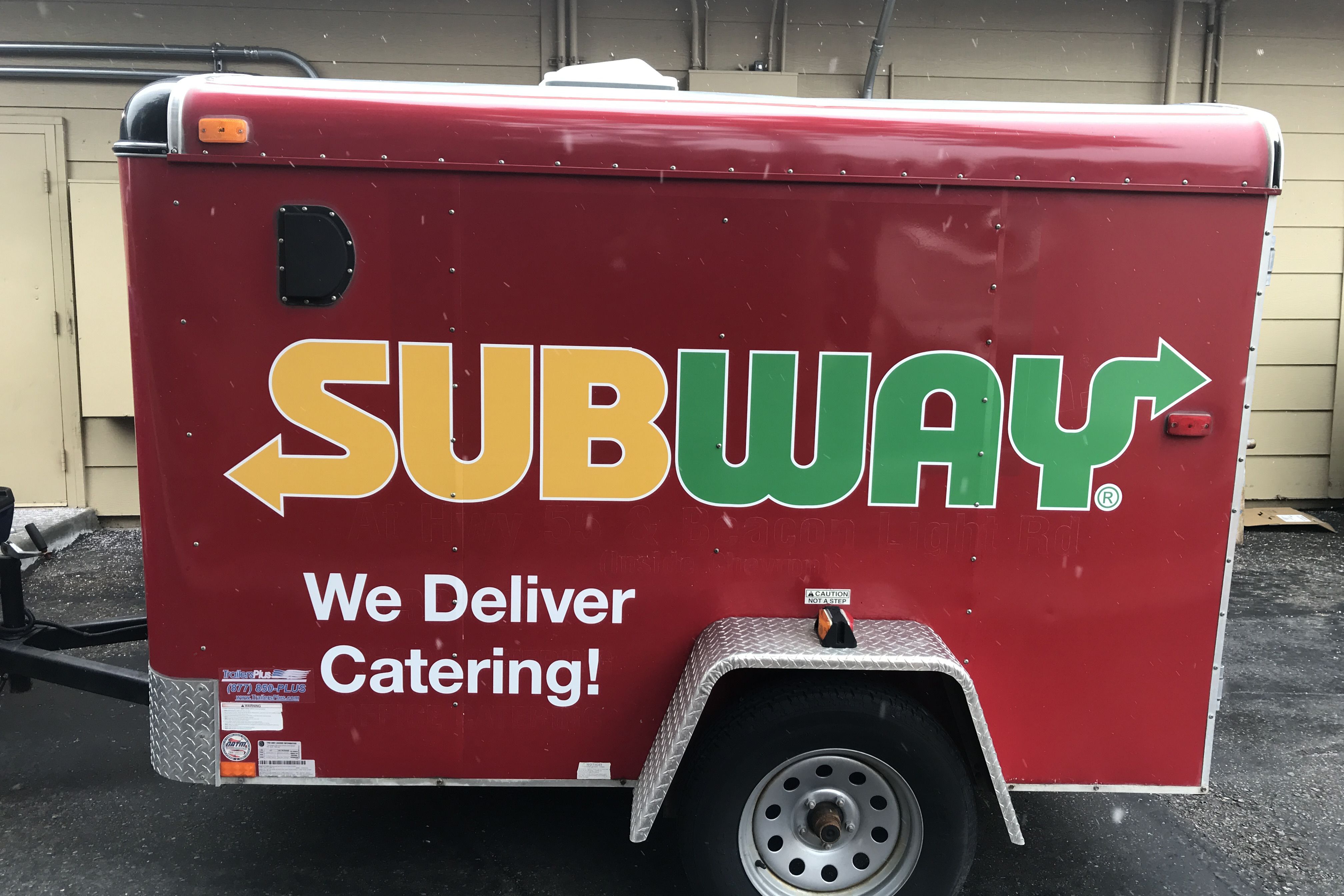 Subway Trailer custom vinyl vehicle decals